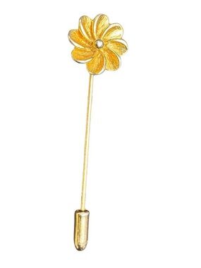 Vintage Gold-Tone Flower Stick Pin
